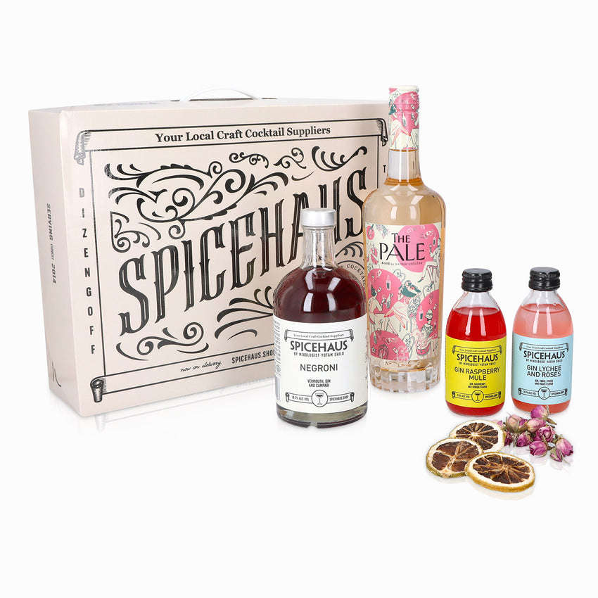 Birthday gift box - rosé wine and cocktails