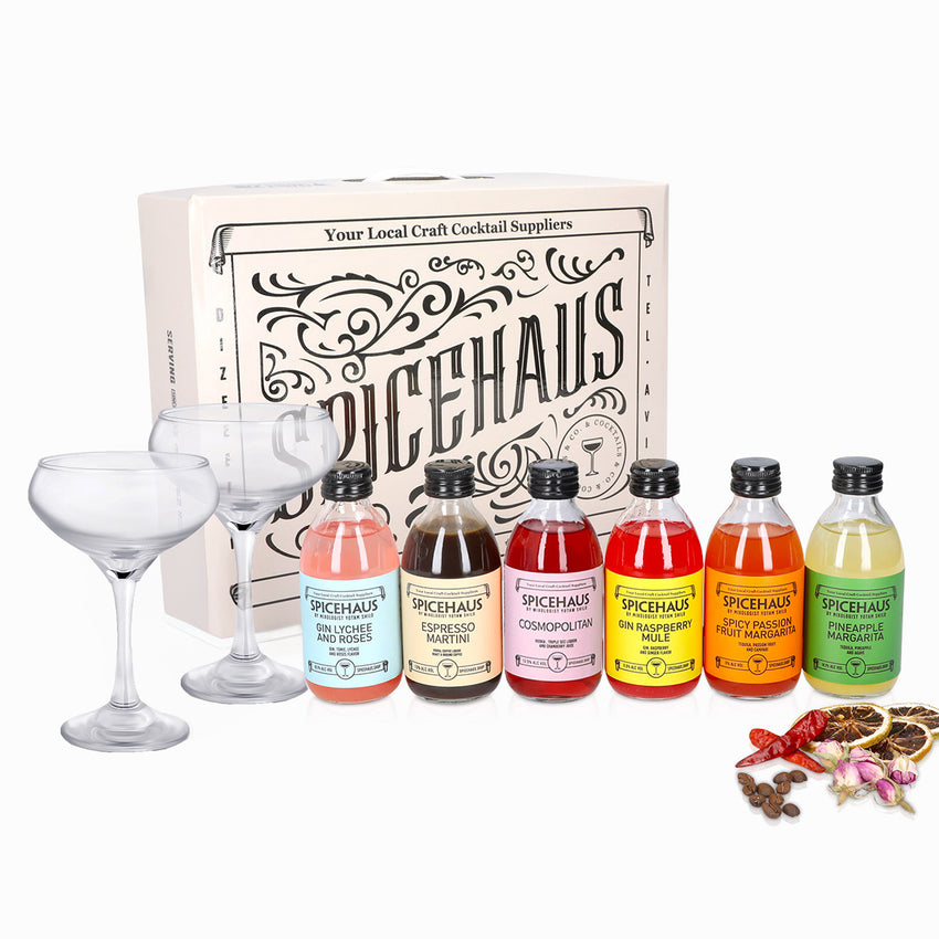 מארז טעימות עם כוסות