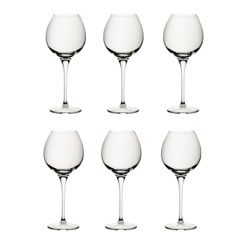 Six cocktail glasses for decoration