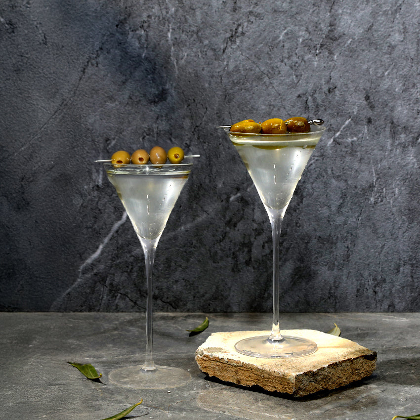 זוג כוסות מרטיני מיני קלאסיות