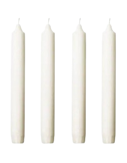 A set of 4 candles for decoration